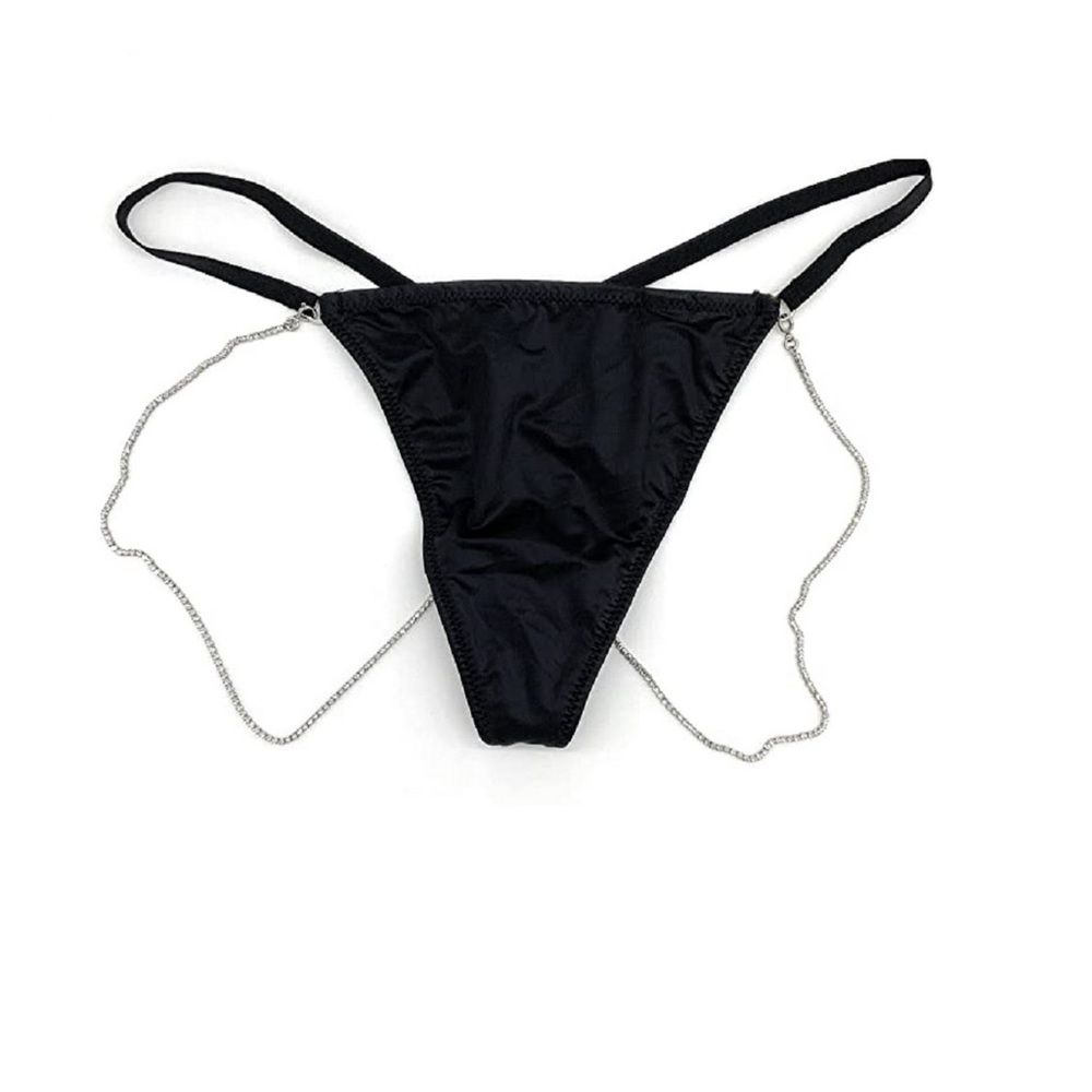 Victorias Very Sexy V-string with detachable Rhinestone chain